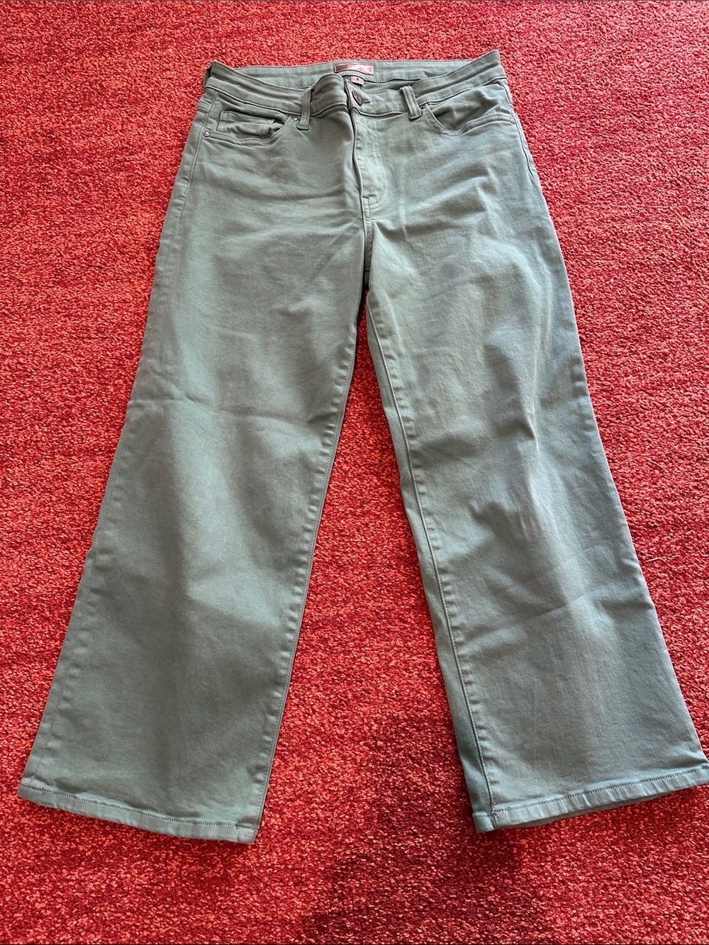 Kut from the cloth Wide Leg cropped Green Jeans